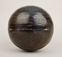 8-inch celestial astrologer’s globe, in brass, inscribed in a mixture of Persian, Arabic and Urdu, Indian, 19th century