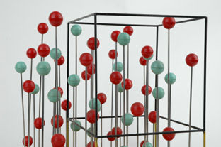 Close-up of unit cell in beta-manganese