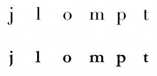 Comparison of old-style and 'modern' scripts