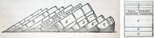 Illustration of books tilted on a shelf