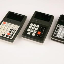 The Decimo Vatman I, V.Sc. II, and Extra S electronic calculators